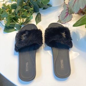 Fabulous Michael Kors faux slides